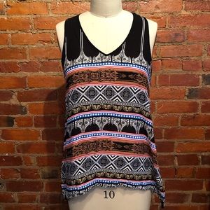 Multi-color Patterned Boho Tank
